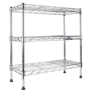16.5" H x 17.5" W x 7.5" D 3-Shelf Wire Shelving with Liners 3950RR