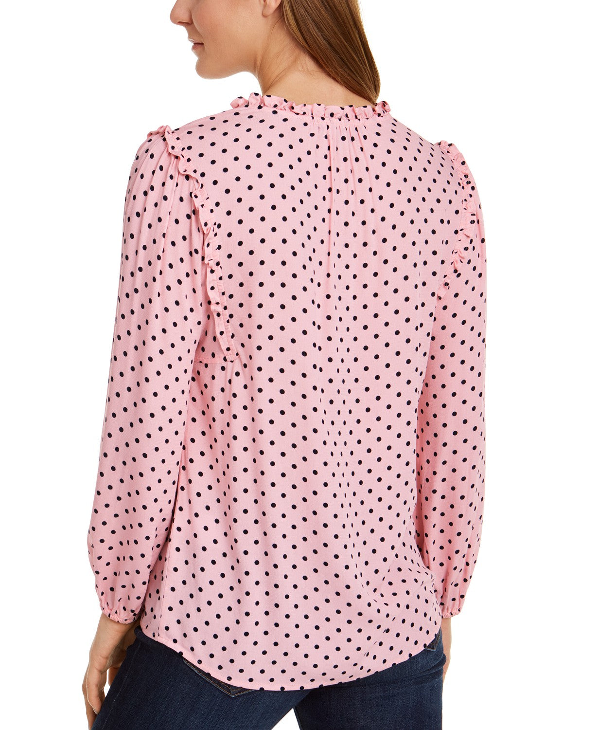 Women's Tommy Hilfiger Printed Ruffled-Neck Blouse