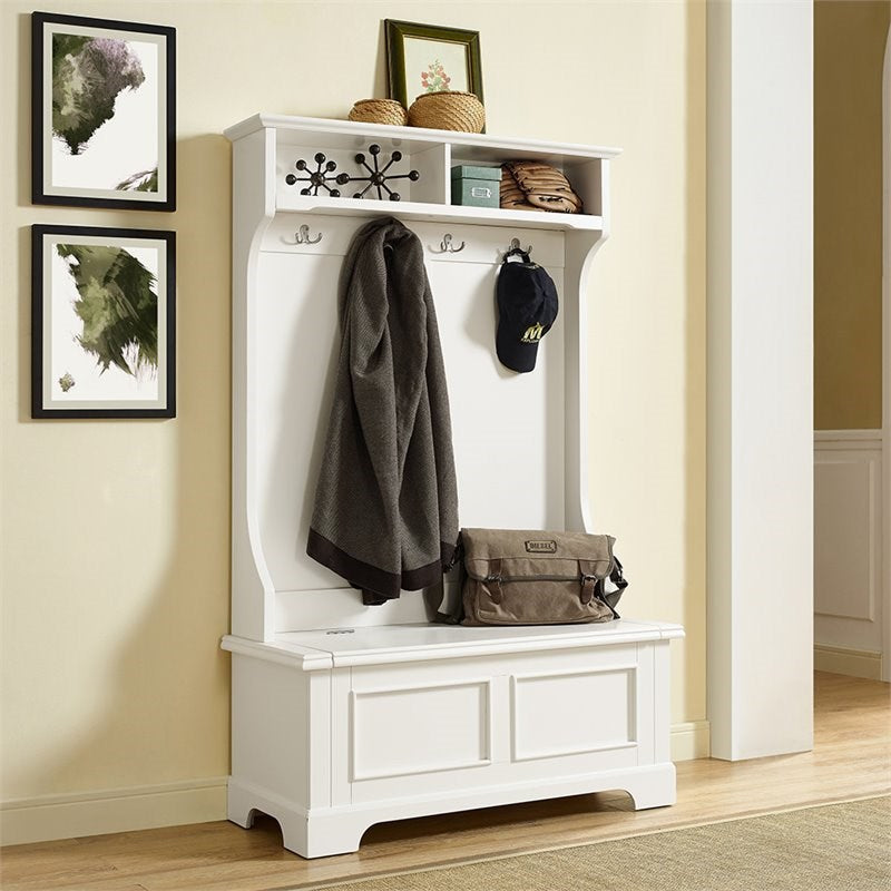 Crosley Campbell Hall Tree in White