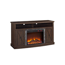Load image into Gallery viewer, Ameriwood Home Barrow Creek Fireplace TV Stand in Espresso

