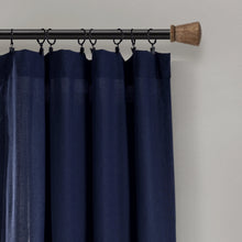 Load image into Gallery viewer, Linen Button Window Curtain Panel 40&quot; x 108&quot; - SET OF 2
