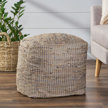 Load image into Gallery viewer, 16&quot; Wide Square Pouf Ottoman 948AH
