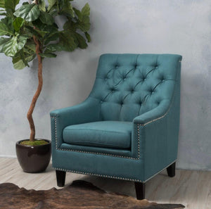 Jaclyn Tufted Club Chair -Dark Teal #4107