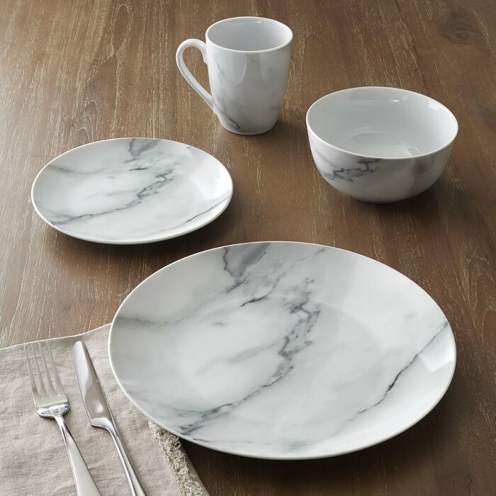 14 Piece Dinnerware Set, Service for 4 - *AS IS* - 280CE