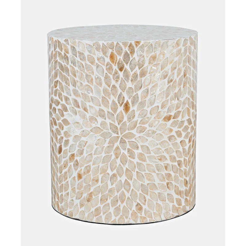 Shell Tall Drum End Table