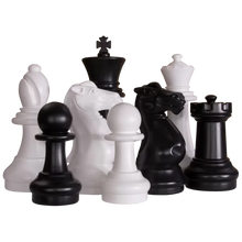 Load image into Gallery viewer, 16&quot; Giant Plastic Chess Set with Quick Fold Nylon Board

