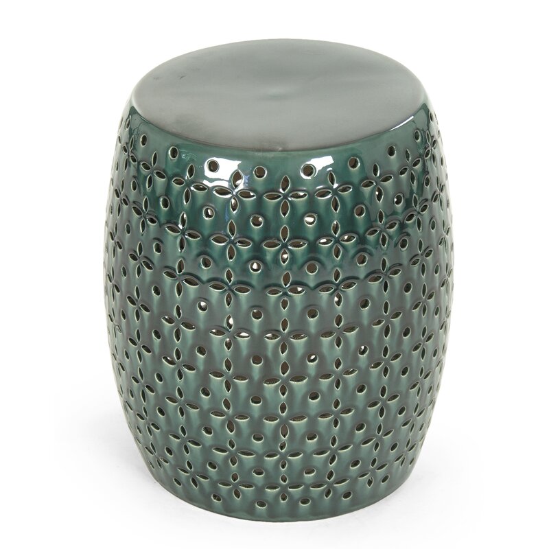 17.5'' Tall Ceramic Garden Stool