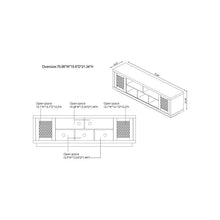 Load image into Gallery viewer, Furniture of America Oox Industrial Wood 70.78-Inch TV Stand in Walnut 2343AH
