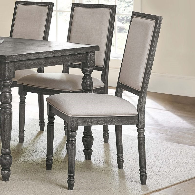 Progressive Muses Dining Side Chair in Weathered Pepper (Set of 2) 1837AH