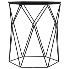 Load image into Gallery viewer, Serta at Home Element Geometric Side Table in Midnight Black 7325
