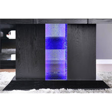 Load image into Gallery viewer, Furniture of America Antoine Lighted Wood Pedestal Dining Table in Black
