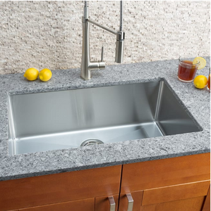 Miseno 32" Undermount Single Basin Stainless Steel Kitchen Sink - Drain Assembly and Fitted Basin Rack Included Free MRM58