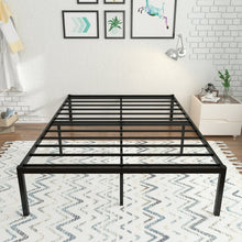 Load image into Gallery viewer, 16 Inch Queen Metal Platform Bed Frame Reinforce Heavy Duty No Box Spring Mattress Foundation High Bed Frame with Under-Bed Storage

