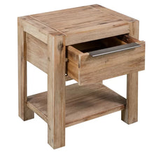 Load image into Gallery viewer, 18.9&#39;&#39; Tall 1 - Drawer Solid Wood Nightstand in Brown
