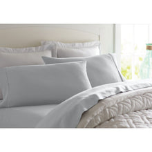 Load image into Gallery viewer, Queen Light Gray 1800 Thread Count Sheet Set
