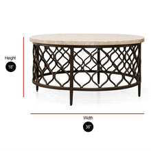 Load image into Gallery viewer, Roland Round Metal Coffee Table Base
