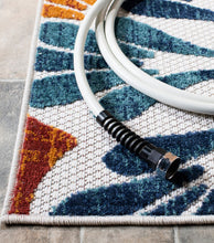 Load image into Gallery viewer, Safavieh Cabana 4&#39; X 6&#39; Creme &amp; Red Outdoor Rug
