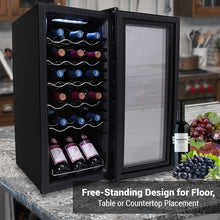 Load image into Gallery viewer, 18 Bottle Single Zone Freestanding Wine Refrigerator 552AH
