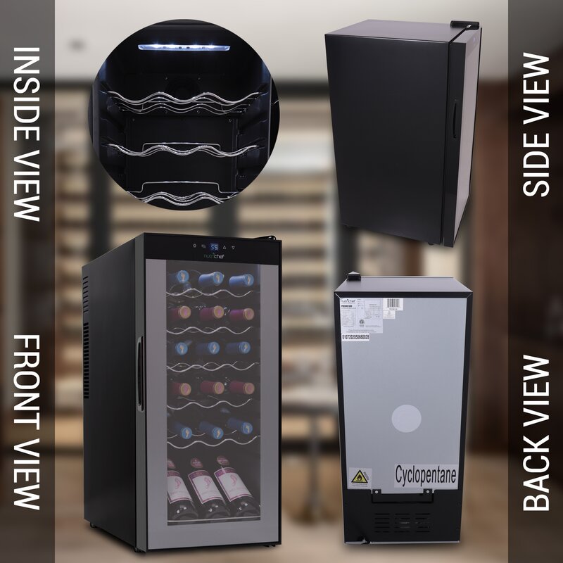18 Bottle Single Zone Freestanding Wine Refrigerator 552AH
