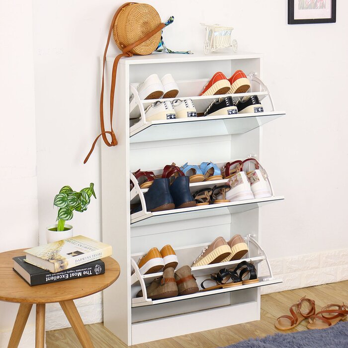 18 Pair Stackable Shoe Storage Cabinet (SB1237)