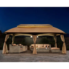 Load image into Gallery viewer, 19.6 Ft W x 10 Ft. D Steel Patio Gazebo
