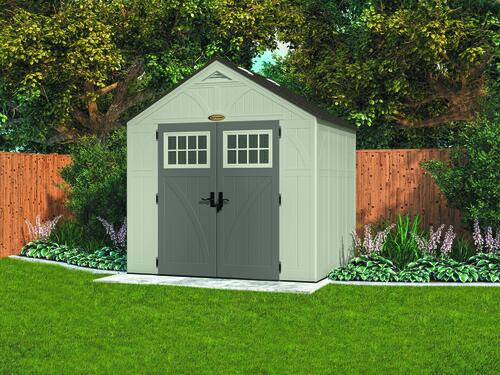 Suncast 8-ft x 7-ft Tremont Gable Storage Shed AS IS (3544RR-2 boxes)