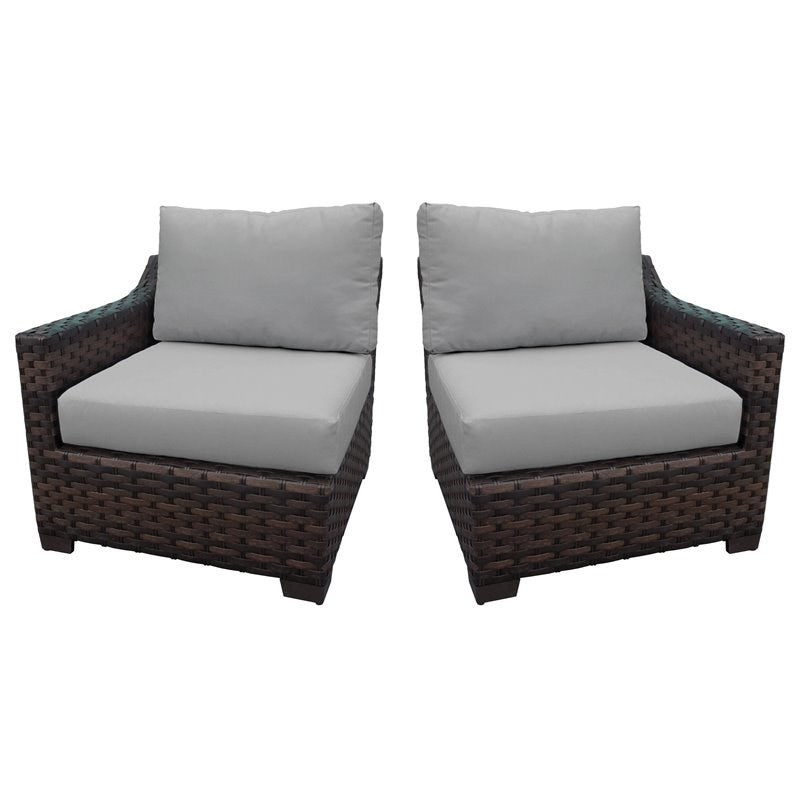 kathy ireland River Brook Left Arm Sofa and Right Arm Sofa in Gray MRM2592