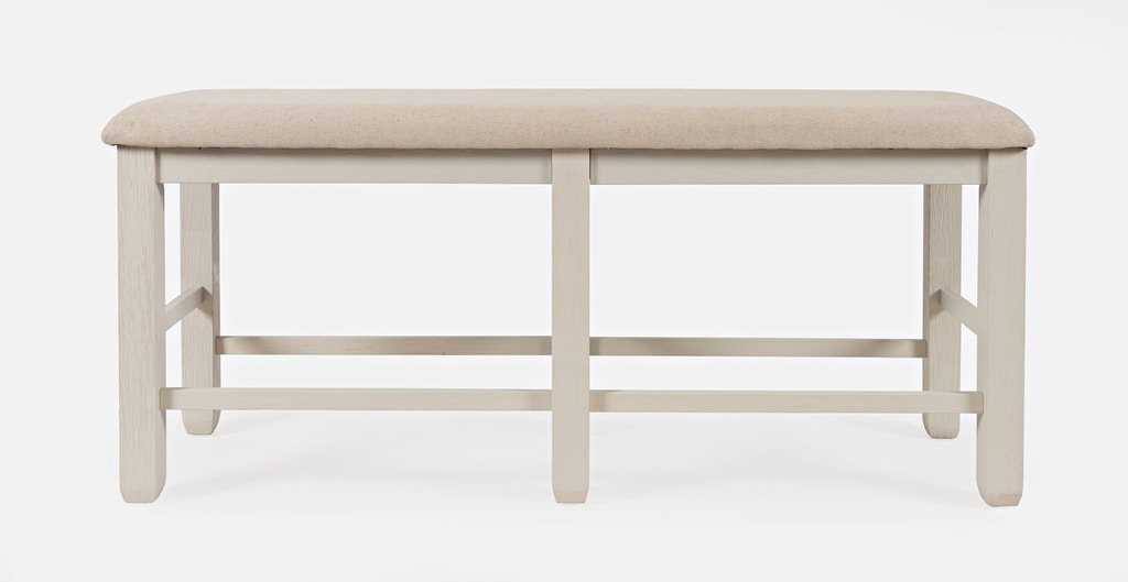 Jofran Dining Room Counter Height Dining Bench Ivory/Beige 1082CDR