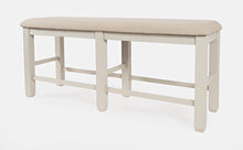Load image into Gallery viewer, Jofran Dining Room Counter Height Dining Bench Ivory/Beige 1082CDR
