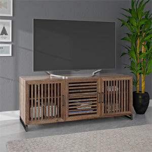 Ameriwood Home Westridge TV Stand for TVs up to 65" in Brown Weathered Oak