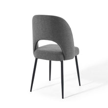 Load image into Gallery viewer, Modway Rouse Upholstered Dining Side Chair in Black and Charcoal 533CDR
