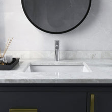 Load image into Gallery viewer, 19 11/16&quot; X 15 9/16&quot; White Ceramic Rectangular Undermount Bathroom Sink with Overflow
