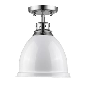 1 - Light 8.88'' Dome Semi Flush Mount