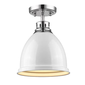 1 - Light 8.88'' Dome Semi Flush Mount