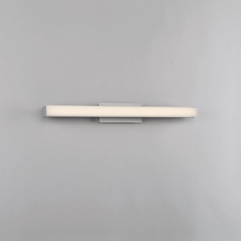1 - Light Dimmable LED Brushed Aluminum Vanity Light MRM3565