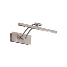 Load image into Gallery viewer, 7.32&quot; H x 24.17&quot; W x 9.29&quot; D Matte Nickel 1 - Light Dimmable LED Wall Mounted Picture Light OG191
