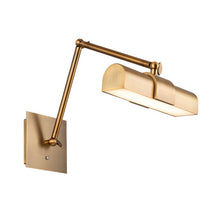 Load image into Gallery viewer, Aged Brass 1 - Light Hardwired Dimmable LED Wall Mounted Picture Light MRM2210
