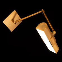 Load image into Gallery viewer, Aged Brass 1 - Light Hardwired Dimmable LED Wall Mounted Picture Light MRM2210
