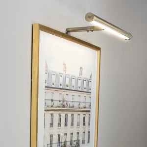 3.5" H x 14.5" W x 8" D Antique Brass 1 - Light Plug-In LED Wall Mounted Picture Light