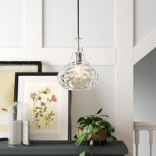 Load image into Gallery viewer, Polished Nickel 1 - Light Single  Teardrop Pendant MRM2224
