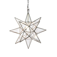 Load image into Gallery viewer, 20&quot; H x 20&quot; W x 20&quot; D 1 - Light Unique Star Pendant
