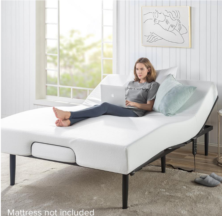 Jared Black Metal Queen Adjustable Bed