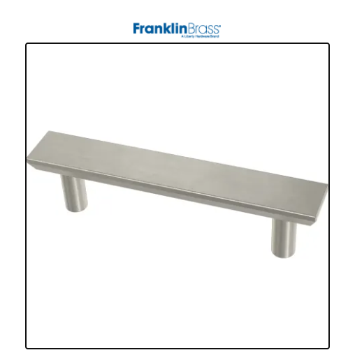 Franklin Brass Simple Chamfered 3 Inch Center to Center Bar Cabinet Pull - Pack of 10 GL494