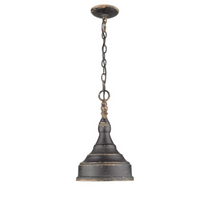 Load image into Gallery viewer, Golden Lighting - 0806-S - Keating - 1 Light Small Pendant 774AH

