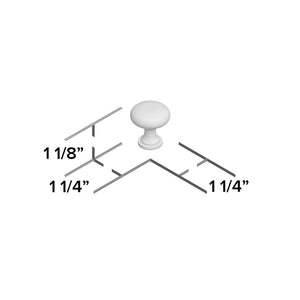 1 1/4" Diameter Mushroom Knob (Set of 10) OG120
