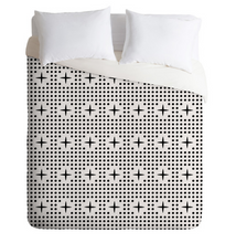 Load image into Gallery viewer, Holli Zollinger Dot and Plus Mudcloth Duvet Cover Set, Queen 2406AH/GL
