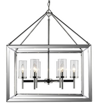 Load image into Gallery viewer, Golden Lighting 2074-6 CH-CLR Smyth 6-Light Chandelier 7402RR
