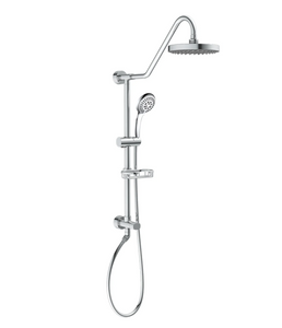 Pulse Kauai III 1.8 GPM Rain Shower Head with Hand Shower, Slide Bar, and Soap Dish - Less Rough In Valve 2652AH