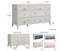 Load image into Gallery viewer, Little Seeds Monarch Hill Poppy 6 Drawer Dresser
