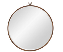 Load image into Gallery viewer, Quinn Antique Bronze 36&quot; Round Wall Mirror

